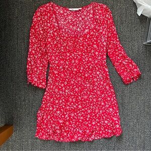 Zara Red Floral Sundress